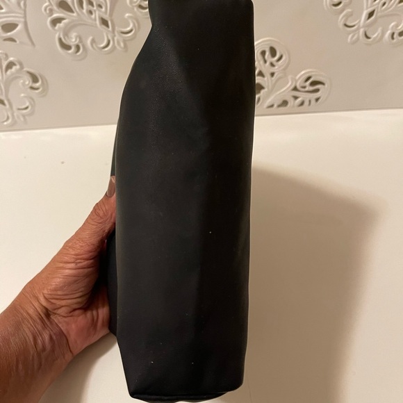 Christian Dior Beauty Cosmetic Makeup Black Dual Pouch Zip Bag Travel - Picture 11 of 13